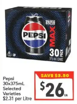 Supa Valu Pepsi Max offer