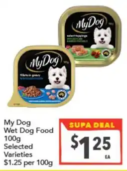 Supa Valu My Dog Wet Dog Food Selected Varieties offer