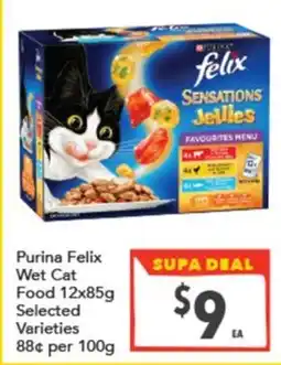 Supa Valu Purina Felix Wet Cat Food Selected Varieties offer