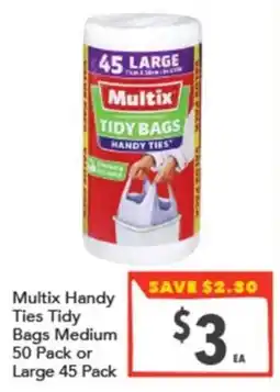 Supa Valu Multix Handy Ties Tidy Bags offer