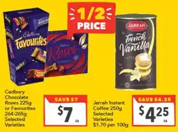 Supa Valu Cadbury Chocolate Roses or Favourites offer