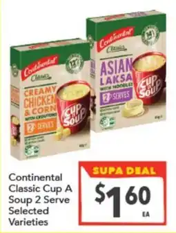 Supa Valu Continental Classic Cup A Soup 2 Serve Selected Varieties offer
