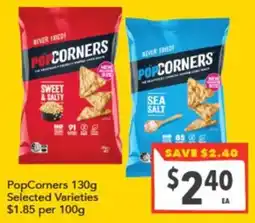 Supa Valu PopCorners Selected Varieties offer