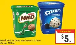 Supa Valu Nestlé Milo or Oreo Ice Cream offer