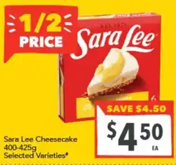 Supa Valu Sara Lee Cheesecake offer