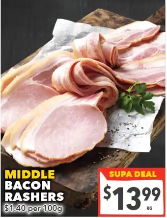 Supa Valu Middle Bacon Rashers offer