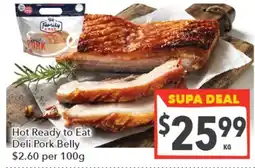 Supa Valu Family Chef Deli Pork Belly offer