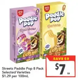 Supa Valu Streets Paddle Pop offer