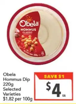 Supa Valu Obela Hommus Dip offer