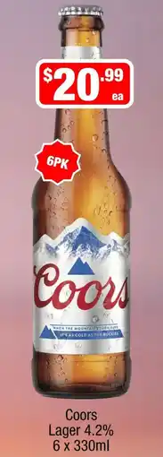Liquor Stax Coors Lager offer