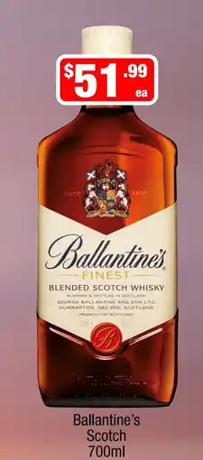 Liquor Stax Ballantine's Scotch offer