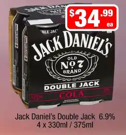 Liquor Stax Jack Daniel's Double Jack Cola offer