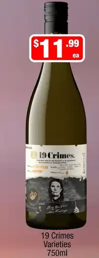 Liquor Stax 19 Crimes Varieties offer