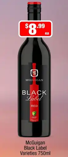Liquor Stax McGuigan Black Label Varieties offer