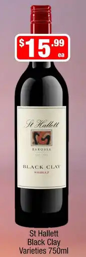 Liquor Stax St Hallett Black Clay Varieties offer