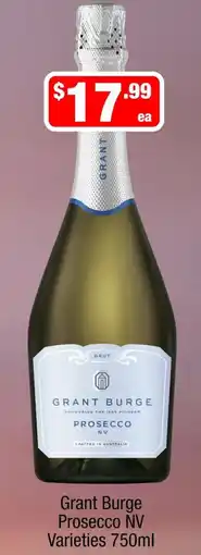 Liquor Stax Grant Burge Prosecco NV Varieties offer