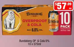 Liquor Stax Bundaberg Overproof & Cola offer