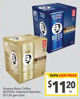 Supa Valu Suntory Boss Coffee Selected Varieties offer