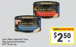 Supa Valu John West Yellowfin Tuna offer