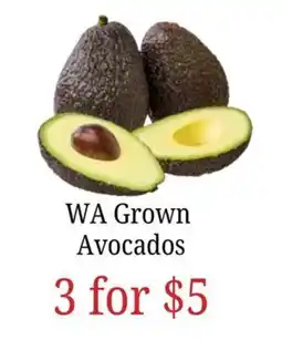 Farmer Jack's WA Grown Avocados offer