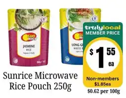 Farmer Jack's Sunrice Microwave Rice Pouch offer