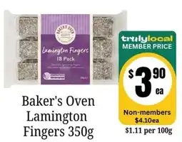 Farmer Jack's Baker's Oven Lamington Fingers offer