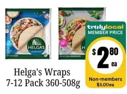 Farmer Jack's Helga's Wraps offer