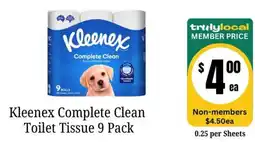 Farmer Jack's Kleenex Complete Clean Toilet Tissue offer