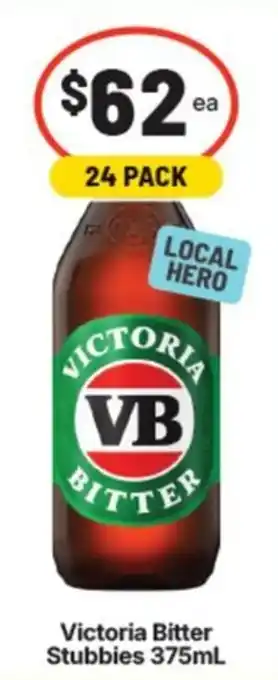 Supa Valu Victoria Bitter Stubbies offer