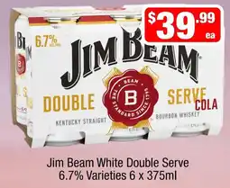 Liquor Stax Jim Beam White Double Serve offer