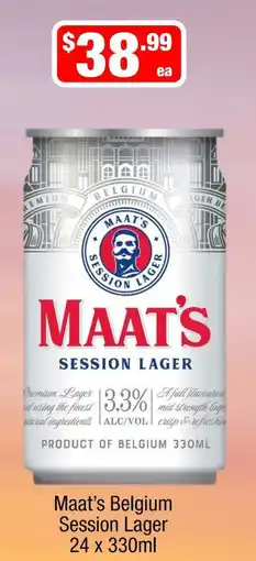 Liquor Stax Maat's Belgium Session Lager offer