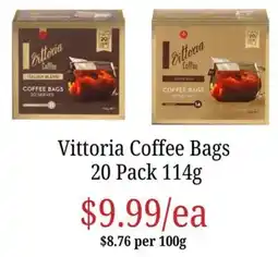 Farmer Jack's Vittoria Coffee Bags offer
