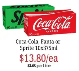 Farmer Jack's Coca-Cola, Fanta or Sprite offer