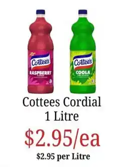 Farmer Jack's Cottess Cordial offer