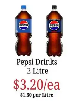 Farmer Jack's Pepsi Drinks 2 Litre offer