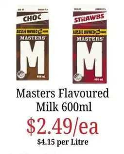 Farmer Jack's Masters Flavoured Milk offer