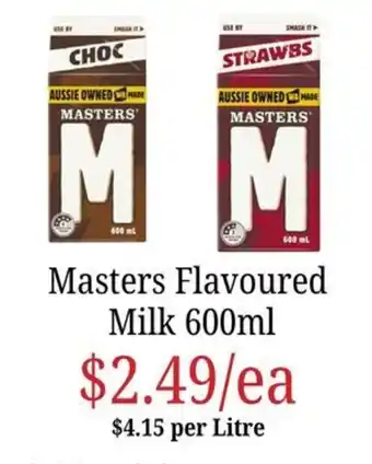 Farmer Jack's Masters Flavoured Milk offer
