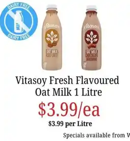 Farmer Jack's Vitasoy Fresh Flavoured Oat Milk offer