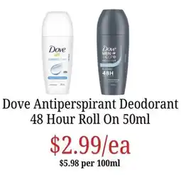 Farmer Jack's Dove Antiperspirant Deodorant offer