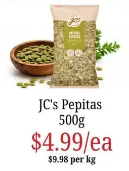 Farmer Jack's JC's Pepitas offer