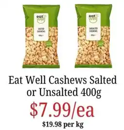 Farmer Jack's Eat Well Cashews offer