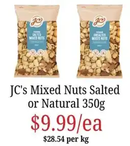 Farmer Jack's JC's Mixed Nuts offer