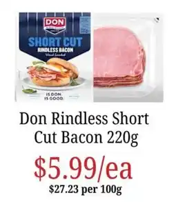 Farmer Jack's Don Rindless Short Cut Bacon offer