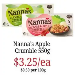Farmer Jack's Nanna's Apple Crumble offer
