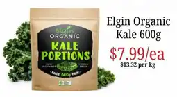 Farmer Jack's Elgin Organic Kale Portions offer