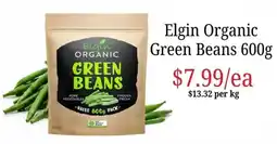 Farmer Jack's Elgin Organic Green Beans offer