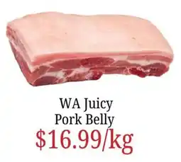 Farmer Jack's WA Juicy Pork Belly offer