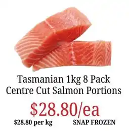 Farmer Jack's Tasmanian Centre Cut Salmon Portions offer
