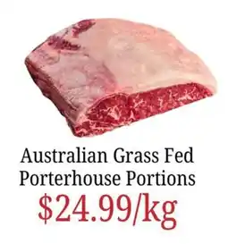 Farmer Jack's Australian Grass Fed Porterhouse Portions offer