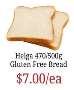 Farmer Jack's Helga Gluten Free Bread offer